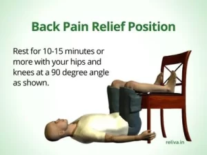 90-90 position for herniated disc relief